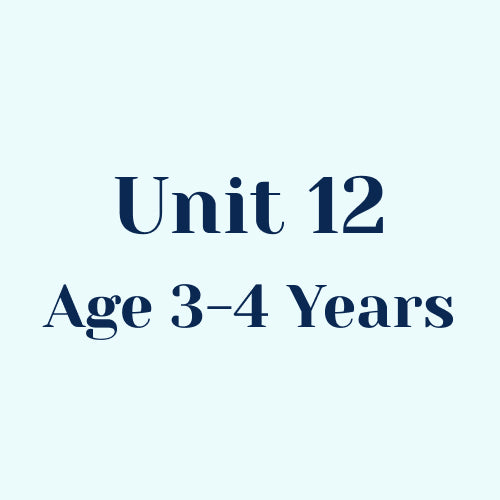 Unit 12 w/o SEL Library Age 3-4 Years